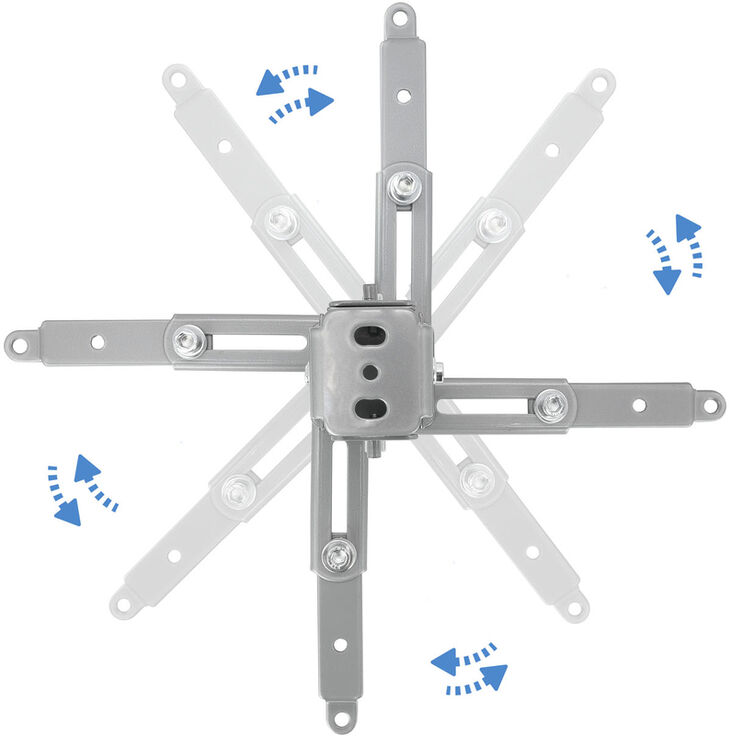 Soporte de Techo Tooq para Proyectores Tilt e GiRat&oacute;nrio Max.20kg Plata image number 3