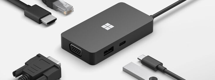 Microsoft Surface USB-C Travel Hub Negro image number 1