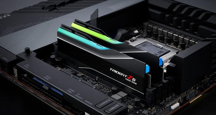 G.Skill Kit 32GB (2 x 16GB) DDR5 6000MHz Trident Z5 Neo EXPO CL30 Black - F5-6000J3038F16GX2-TZ5NR image number 4