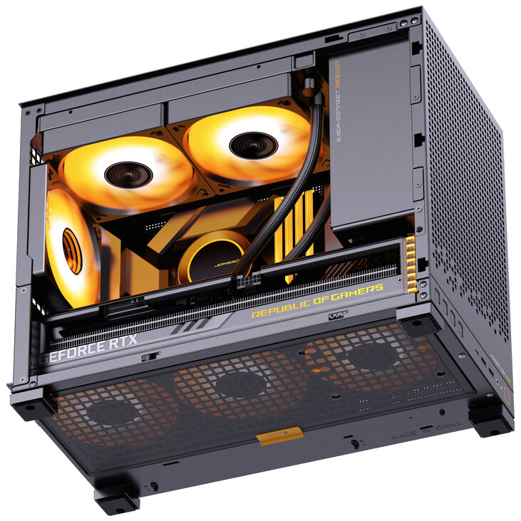 Caja Micro-ATX Jonsbo D32 PRO Vidrio Temperado Negro image number 7