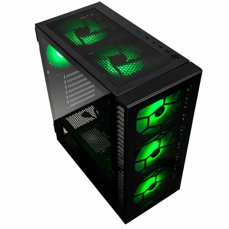 Caja ATX Kolink Observatory HF Glass ARGB Negro image number 1