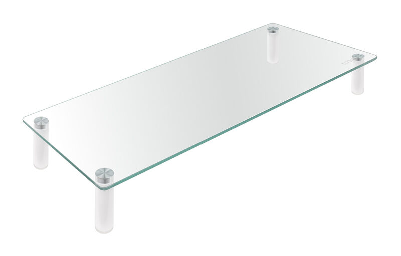 Soporte Elevador Tooq para Monitores de Aluminio y Vidrio Templado