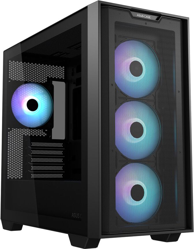 Torre Micro-ATX Asus A21 Plus ARGB Preta image number 5