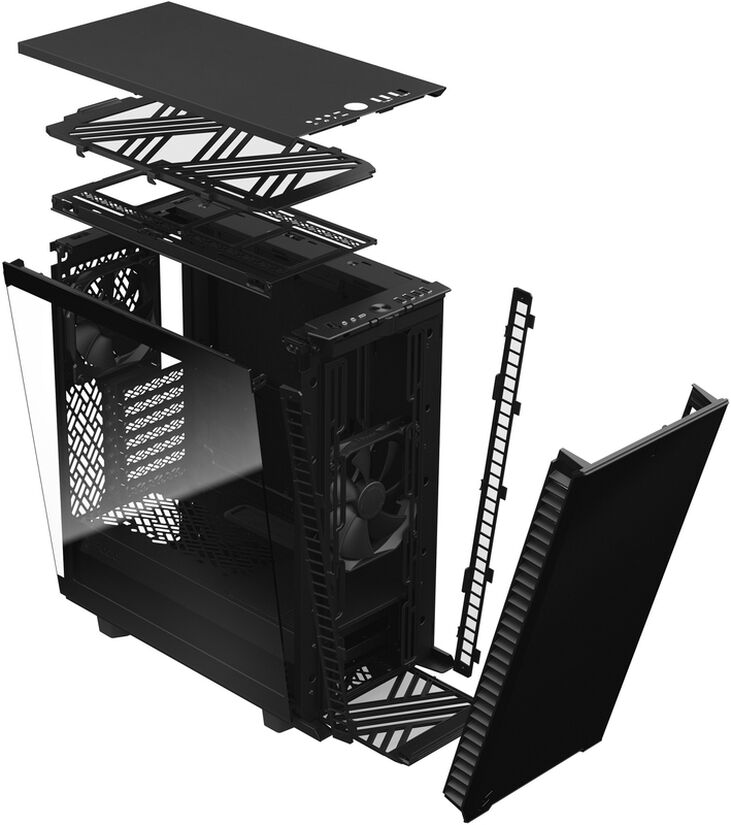 Torre ATX Fractal Design Define 7 Compact Negro Templado Light Tint image number 17