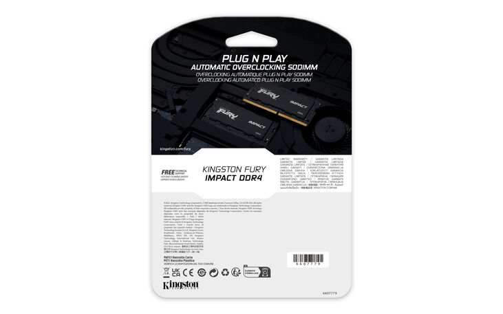 Kingston SO-DIMM 32GB DDR4 3200MHz Fury Impact CL20 image number 3