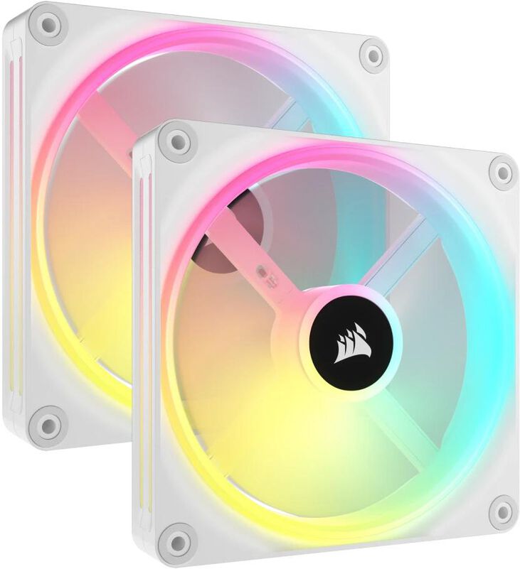 Corsair iCUE LINK QX140 RGB Carcasa del ordenador Ventilador 14 cm Blanco 2 pieza(s) image number 0