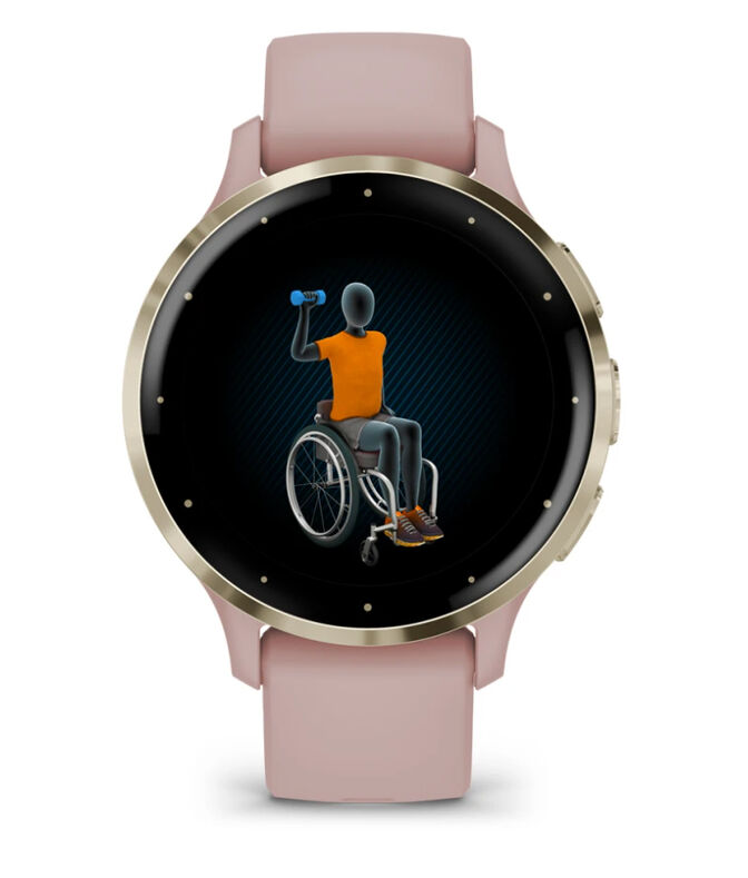 Smartwatch Garmin Venu 3S 41mm Rosa Dourado image number 5