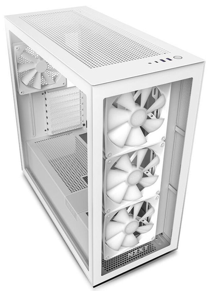 Torre ATX NZXT H7 Elite RGB Blanca Cristal Templado image number 6