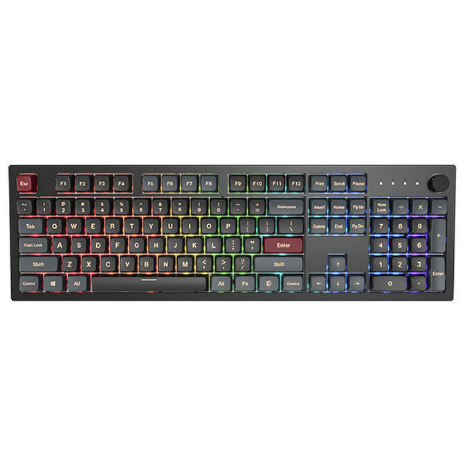 Teclado Montech Darkness Full-Size ,Hot-swappable, GateronG Pro 2.0 Red Switch, RGB, PBT - Mec&aacute;nico (PT) image number 0