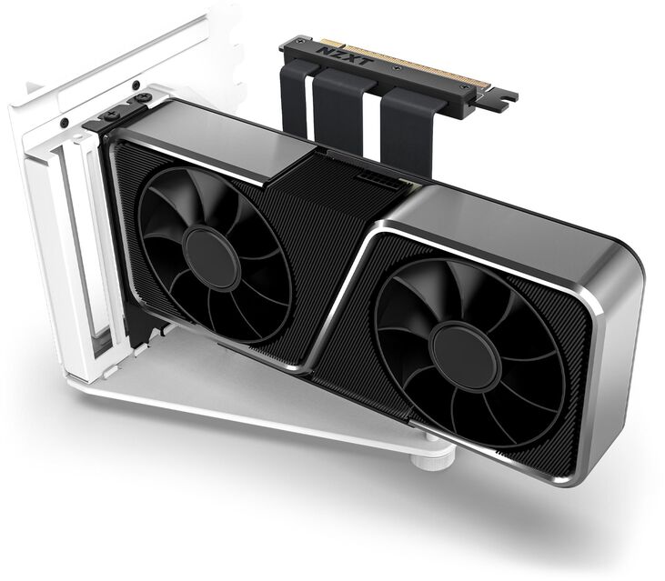 Vertical GPU Mounting NZXT ( H5 / H7 / H9 ) - Blanco 175mm image number 2