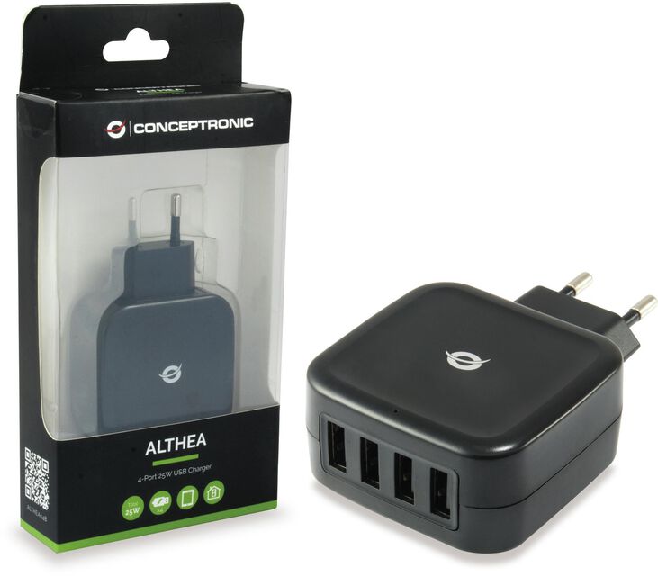 Cargador Conceptronic Althea 4 Puertas 25W USB image number 3