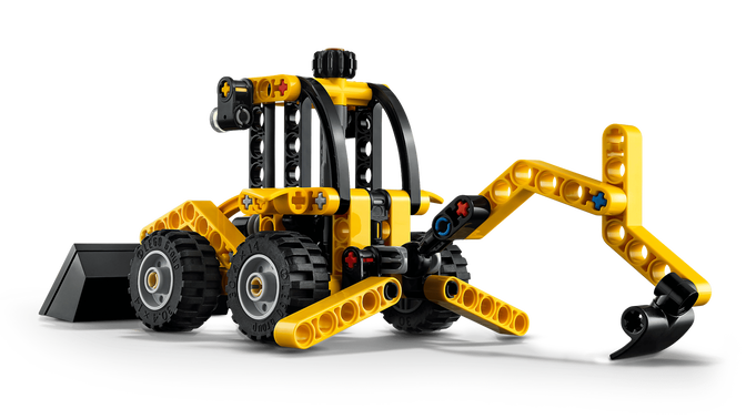 LEGO Technic: Retroexcavadora, 104 Piezas (42197) image number 4