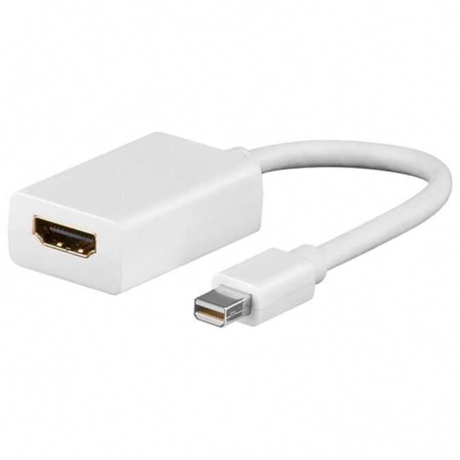 Adaptador Gigabit Ewent Mini DP para HDMI Blanco image number 0