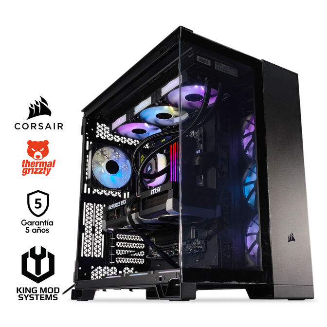 Ordenador King Mod Gamer-PC x iCUE Impakt Edition Ryzen 7 9800X3D 64GB DDR5 2TB RTX 5090 WiFi W11 Bonus