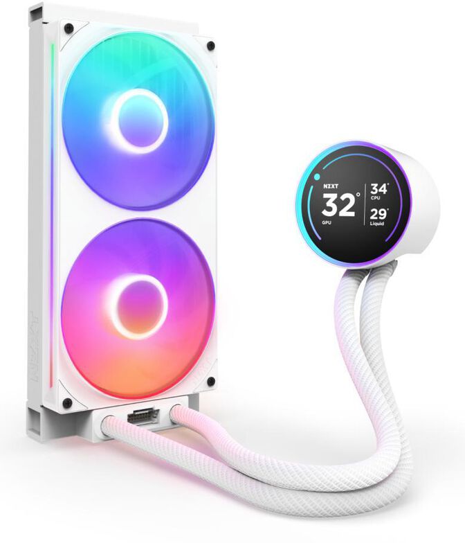Kit de Refrigeraci&oacute;n L&iacute;quida CPU NZXT Kraken Elite 280 (2025) RGB Blanco image number 1