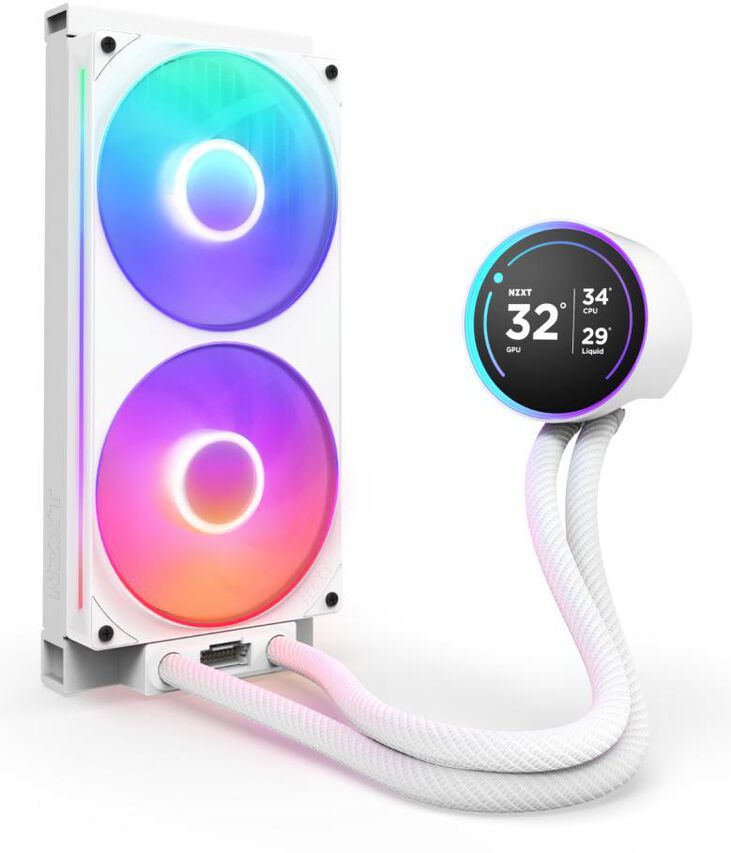 Kit de Refrigeración Líquida CPU NZXT Kraken Elite 280 (2025) RGB Blanco image number 1