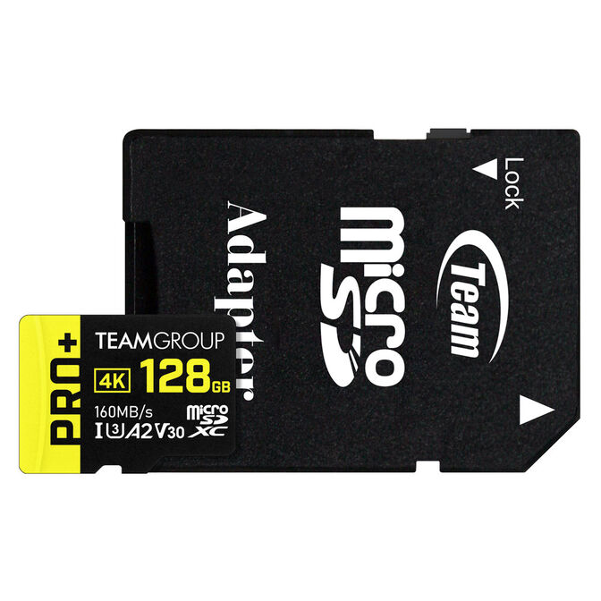 Tarjeta de Memoria Team Group PRO+ MicroSDXC A2 UHS-I U3 V30 128GB image number 0