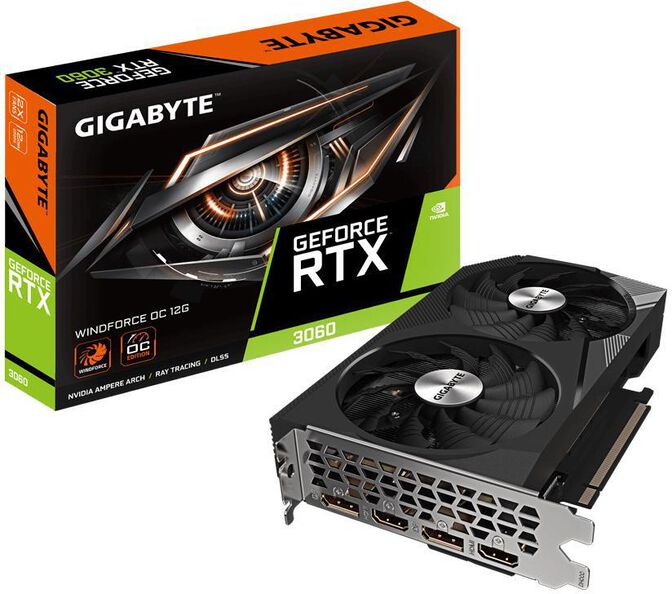 GIGABYTE GeForce RTX 3060 WINDFORCE OC 12G (rev. 2.0) NVIDIA 12 GB GDDR6 image number 6