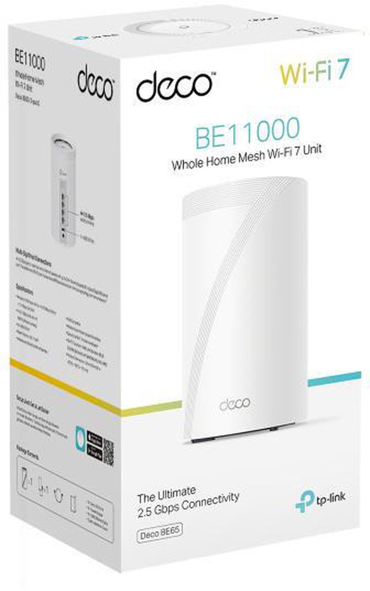 Sistema Mesh TP-Link Deco BE9300 BE65 Whole-Home Mesh Wi-Fi 7 Tri-Band image number 3