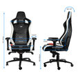 Silla noblechairs EPIC Real Leather - Negro / Blanco / Rojo image number null