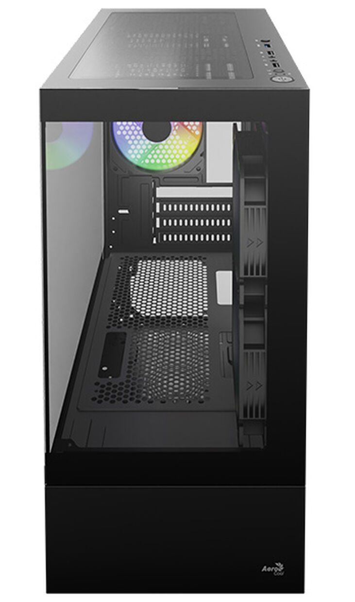 Caja Micro-ATX Aerocool Viewport Mini Vidrio Templado Negro image number 4