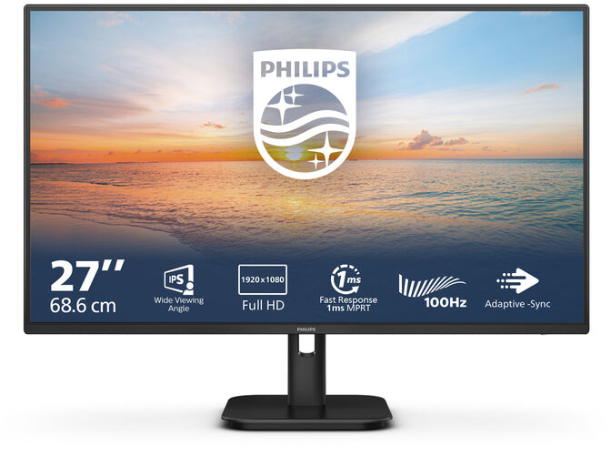 Monitor Philips S&eacute;rie 1000 27" 27E1N1100A IPS FHD 100Hz 1ms image number 6