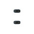 Cable USB 3.2 Gen2x2 Nanocable 20Gbps 5A/100W 4K/60HZ USB-C M/M 0.5 M Gris/Negro image number null