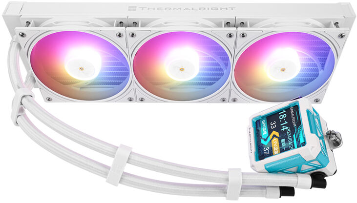 Kit Refrigeración Líquida Thermalright Frozen Warframe Pro ARGB Branco - 360mm image number 1