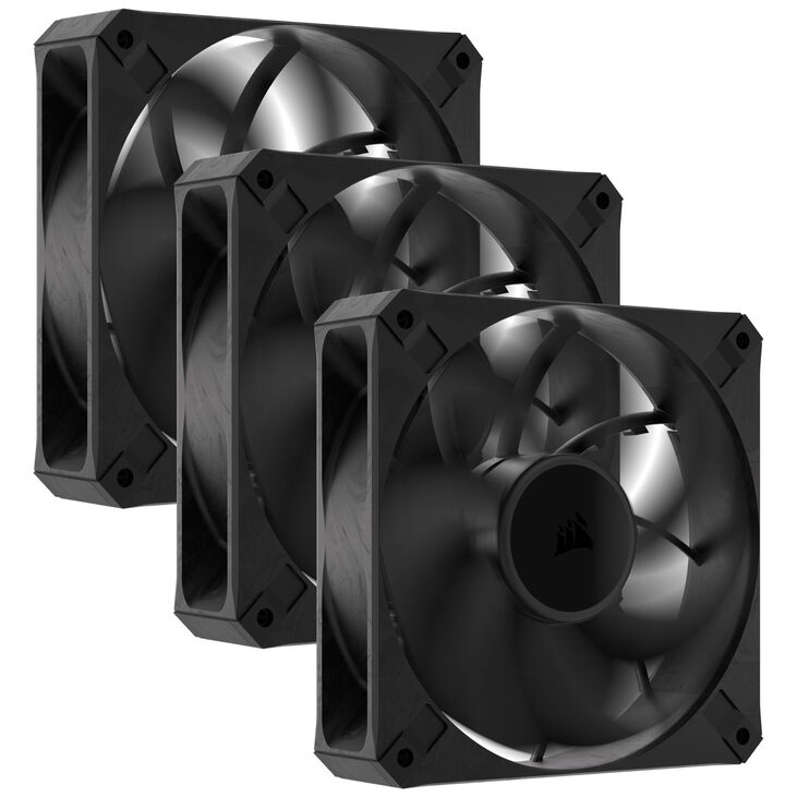 Ventilador Corsair RS120 MAX 2000RPM PWM Negro 120mm (Pack 3) image number 1