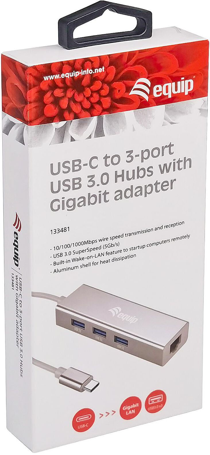 Hub USB-C Equip 3 Puertas USB 3.0 image number 8