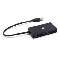 Hub USB Ewent 4 Portas USB 3.0 Gen 1 c/Alimentación
