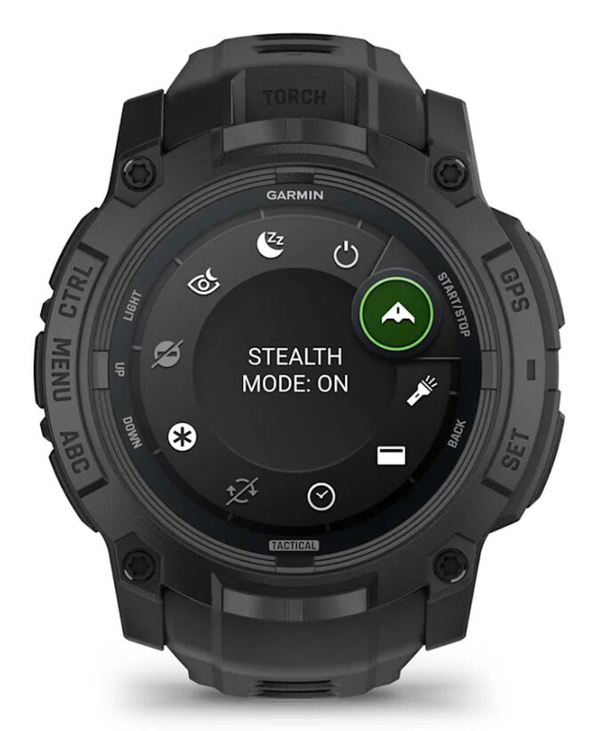 Smartwatch Garmin Instinct 3 Tactical Edition AMOLED 50mm Preto image number 9