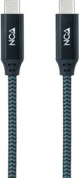 Cabo USB 3.2 Gen2x2 Nanocable 20Gbps 5A/100W 4K@60Hz USB-C M/M 2 M Gris/Negro image number null