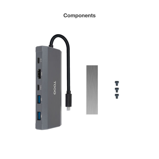 Caja SSD con HUB Tooq TQE-2241G M.2 NGFF/NVMe USB3.2 Gen 2 image number 6