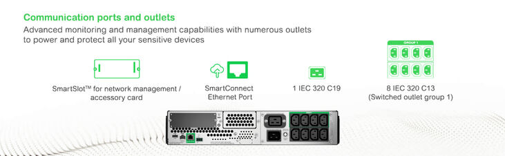 UPS APC Smart-UPS 3000VA LCD RM 2U 230V con SmartConnect image number 11