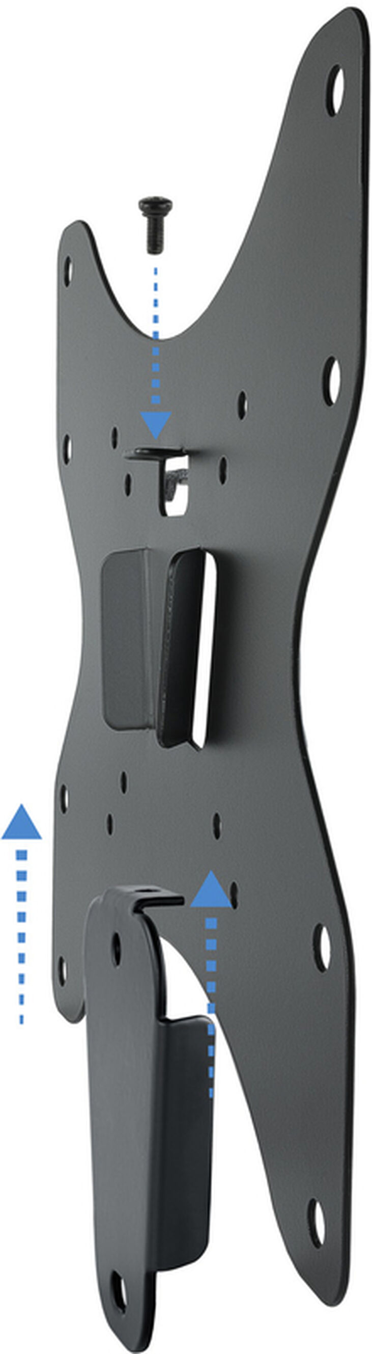 Soporte de Pared Tooq 23" a 42" 12mm Max. 35kg Negro image number 3