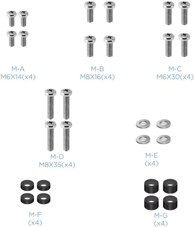 Soporte Suelo Fixo Tooq MIRAGE 37" a 70" M&aacute;x. 40Kg Negro image number 3