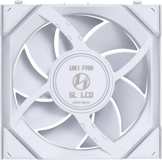 Ventilador Lian Li UNI FAN SL120 LCD Wireless RGB PWM Blanco 120mm (Pack 3) image number 5
