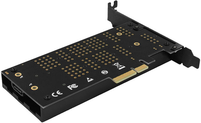 Adaptador PCIe 3.0 AXAGON PCEM2-DC  4x - DUAL M.2 SSD (NVMe + SATA), dual voltage image number 5