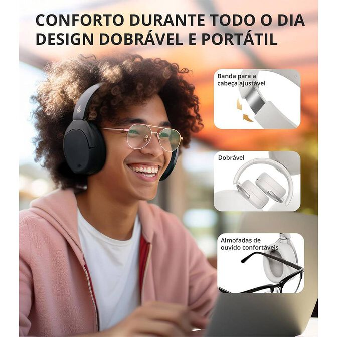 Auriculares Edifier W830NB ANC Bluetooth Marfil image number 2