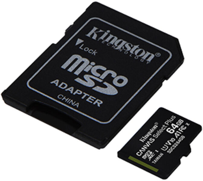 Tarjeta de Memoria Kingston Canvas Select Plus MicroSDHC UHS-I A1 64GB image number 0