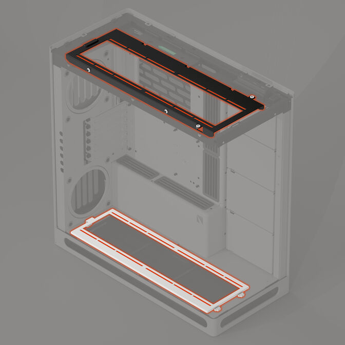 Soporte de Montaje de Radiador de 360 ??mm - HAVN HS 420 Blanco image number 3