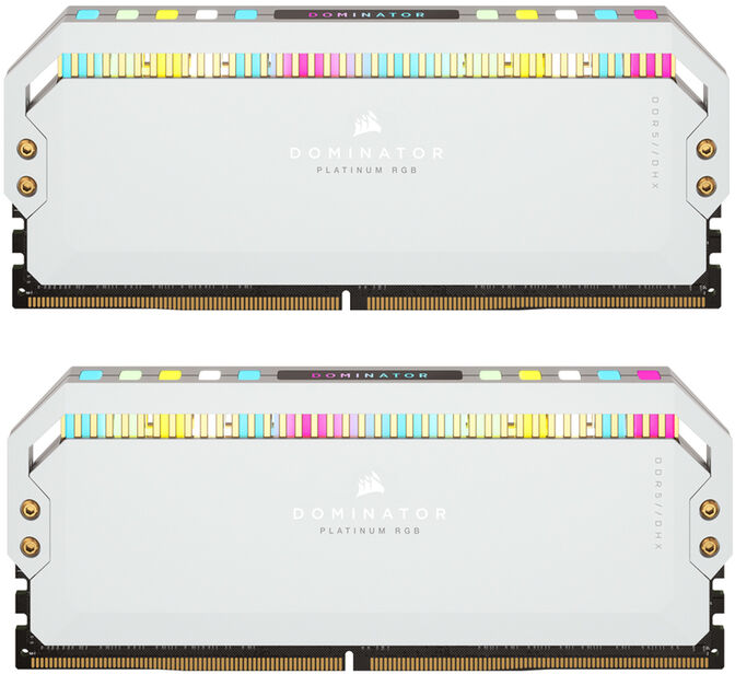 Corsair Kit 32GB (2 x 16GB) DDR5 5600MHz Dominator Platinum RGB White CL36 image number 0