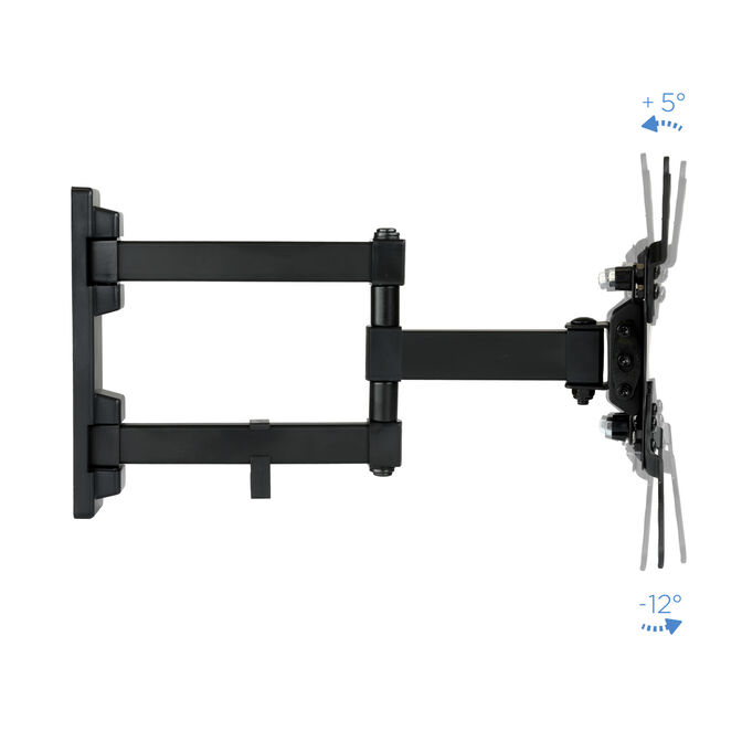 Soporte de Pared Tooq Tilt e GiRat&oacute;nrio 3 Pivots 13" a 42" Max. 20Kg Negro image number 7