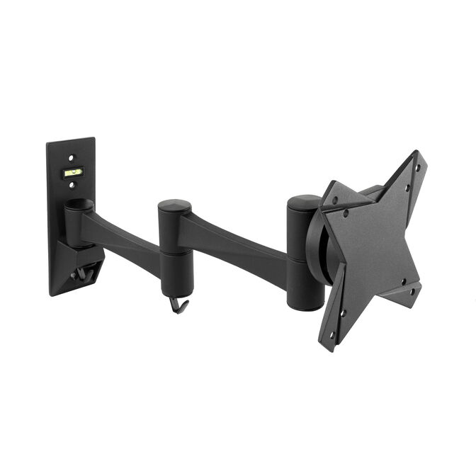 Soporte de Pared Tooq Tilt e GiRat&oacute;nrio 3 Pivots 13" a 27" Max. 15kg Negro image number 6