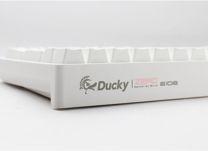 Teclado Mecânico Ducky Zero 6108 100% Pure White RGB Tri-Mode Connect MX2A-Blue (ES) image number 3