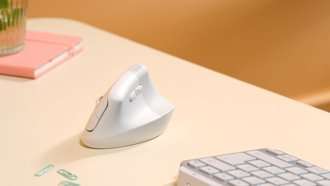 Rat&oacute;n Logitech Lift Vertical Wireless Blanco image number 10