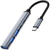 Hub USB-C Ewent EW1149 5-Port USB 3.2 Gen1 PD 100W Gris