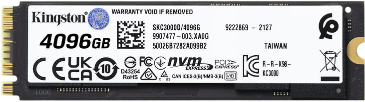 SSD Kingston KC3000 4TB Gen4 M.2 NVMe 2280 (7000/7000MB/s) image number 2
