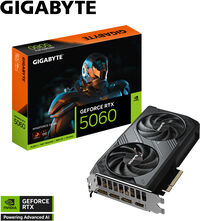 Tarjeta Gráfica Gigabyte GeForce® RTX 5060 WindForce OC 8GB GDDR7 DLSS4